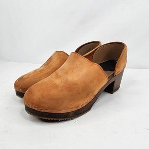 Sandgrens Brett Size 41 Leather Wood Swedish Clogs
Slip On Shoes Women's